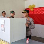 Kapolres Bintan Cek Langsung Kesiapan Personil Polri Lakukan Pengamanan Di TPS Sebelum Hari Pemilihan Kepala Desa