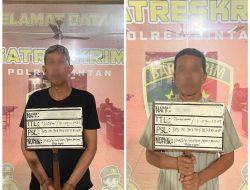 Dua Orang Pelaku Perjudian Sie Jie Berhasil Diamankan Satres Polres Bintan