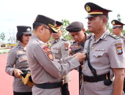 Kapolres Bintan Pimpin Upacara Serah Terima Jabatan Pejabat Polres Bintan.