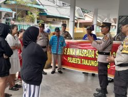 Laksanakan Ops Bina waspada 2023, Personil Polresta Tanjungpinang berikan Himbauan kepada Warga