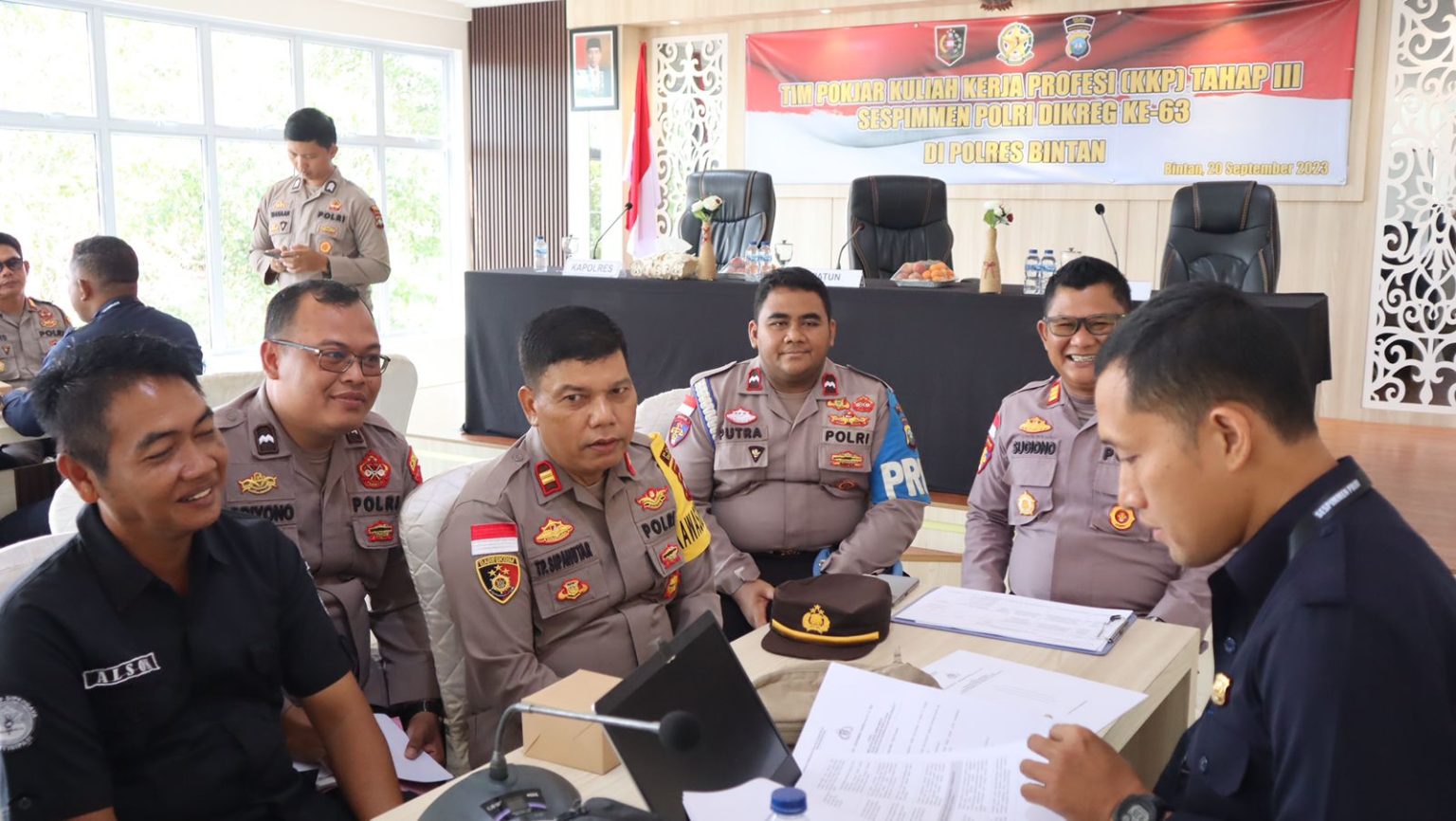Sespimmen Kapolres Bintan Terima Siswa Sespimmen Polri Dikreg Ke-63 Tahun 2023 ...