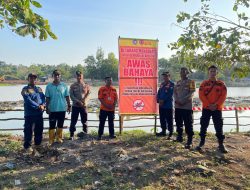 Antisipasi Korban, Pemkab Bintan Pasang Larangan di Waduk Retensi Sei Datuk Kijang