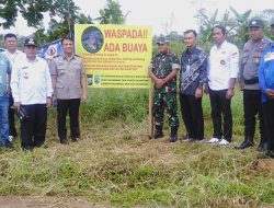 Polsek Tanjungpinang Timur Lakukan Pemasangan Spanduk Himbauan “WASPADA ADA BUAYA”