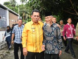 Kunker ke Letung, Ansar Resmikan Pemanfaatan Jalan, Gedung Pertemuan dan Serahkan Bantuan Untuk Nelayan
