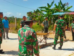 Pastikan Proses dan Perkembangan Kegiatan Semenisasi Sesuai Rencana, Dandim 0315/Tanjungpinang Tinjau Langsung Ke Lokasi TMMD