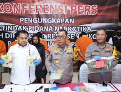 Kapolda Kepri Pimpin Konferensi Pers Ungkap Kasus Narkoba Selama Bulan Februari-Maret