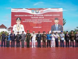 Sekdaprov Adi Pimpin Upacara Hari Peringatan Otonomi Daerah ke-28 Tahun 2024
