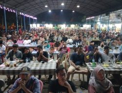 Nobar Piala AFF 2024 Bersama Apri Sujadi,Masyarakat Bintan Timur Padati Akau Taman Kota Kijang