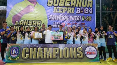 Turnamen Voli Putri U-23 Gubernur Cup Zona Anambas Resmi Ditutup Gubernur Ansar