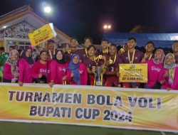 Polres Bintan Menyala, Raih Juara 1 Turnamen Bola Voli Bupati Bintan Cup