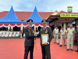 HUT Bhayangkara, Lapas Narkotika Terima Penghargaan dari Polres Bintan
