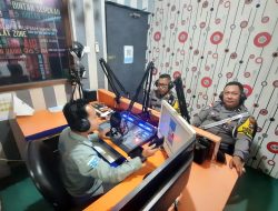 Melalui Radio, Kasatlantas Polres Bintan Berikan Himbauan Keselamatan Berlalu Lintas