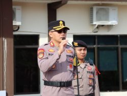 Kapolres Bintan Pimpin Apel Pergeseran Pasukan Pengamanan TPS Pilkada 2024