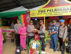 Semangati Suami, Bhayangkari Bintan Kunjungi Pos Operasi Lilin Seligi 2024