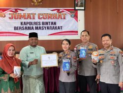 Kapolres Bintan Ajak Masyarakat Menjadi Polisi Bagi Diri Sendiri Dalam Kegiatan Jumat Curhat
