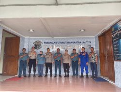 Kapolres Bintan Silaturahmi Bersama Kafasharkan Mentigi Lantamal IV
