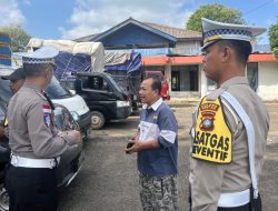 Operasi Keselamatan Seligi, Satlantas Gelar Razia di Pelabuhan Roro Tanjung Uban
