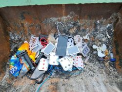 Barang Hasil Razia Rutin di Blok Hunian WBP Lapas Umum Tanjungpinang Langsung Dimusnahkan