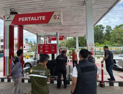 Satgas Migas Lakukan Pengecekan Tera Volume BBM SPBU dan ketersediaan LPG di Kabupaten Bintan