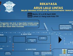Polantas dan Dishub Tanjungpinang Berlakukan Rekayasa Lalu Lintas saat Pelaksanaan MTQH 2025