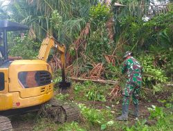 Kodim 0315/Tanjungpinang Kejar Target Fisik Pra-TMMD 124 di Desa Panggak Laut