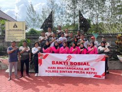 Bakti Religi Polsek Bintan Timur di Pura Giri Natha: Wujud Kepedulian dan Solidaritas Menyambut Hari Bhayangkara ke-79