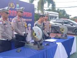 Ratusan Knalpot Brong Disita, Polresta Tanjungpinang Tegas Jaga Kenyamanan Warga