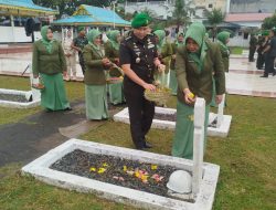 Korem 033/WP Gelar Ziarah Peringati Hari Juang TNI AD ke-80 di TMP Pusara Bhakti