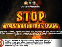 Polresta Tanjungpinang Imbau Warga Cegah Karhutla, Pelaku Terancam 15 Tahun Penjara