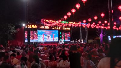 Polsek Tanjungpinang Kota Amankan Sembahyang Keselamatan HUT ke-311 Kelenteng Nguan Thiang Sian Tih