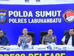 Press Release Polres Labuhanbatu Pengungkapan Tindak Pidana Selama Priode Bulan Januari 2026 s/d April 2026