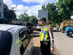 Satlantas Polres Bintan Gelar Penertiban Simpatik dan Pemeriksaan Pajak Kendaraan di Kijang