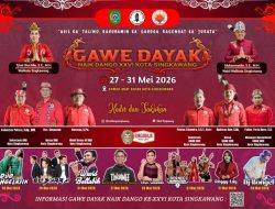 Mengangkat Kearifan Lokal, Gawai Dayak Naik Dango XXVI Singkawang Siap Digelar 27-31 Mei 2026