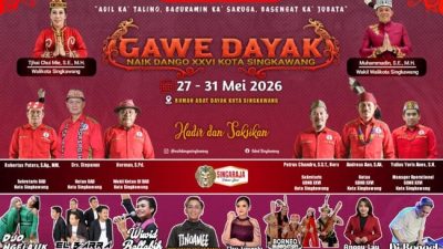 Mengangkat Kearifan Lokal, Gawai Dayak Naik Dango XXVI Singkawang Siap Digelar 27-31 Mei 2026
