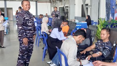 HUT ke-70 Puspenerbal, TNI AL Gelar Donor Darah Massal di Tanjungpinang
