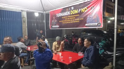 Turnamen Domino HUT Bhayangkara ke-80 Polsek Tanjungpinang Kota Disambut Antusias Masyarakat