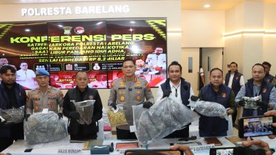 Polresta Barelang Ungkap 8 Kasus Narkoba Selama Libur Iduladha, Barang Bukti Bernilai Rp8,2 Miliar Disita