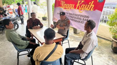 Polsek Tanjungpinang Barat Pererat Hubungan dengan Masyarakat Lewat Program Minggu Kasih