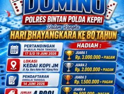 Menyambut HUT Bhayangkara Ke-80 Polres Bintan Gelar Turnamen Domino GRATIS