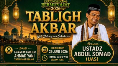 Ustaz Abdul Somad Dijadwalkan Hadiri Tanjungpinang Bermunajat 2026