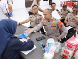 Sambut HUT Bhayangkara ke-80, Polres Labuhan batu Gelar Bakti kesehatan Donor Darah