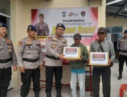 Sat Polairud Polresta Tanjungpinang Bagikan 50 Paket Bansos untuk Warga Pesisir Sambut Hari Bhayangkara ke-80