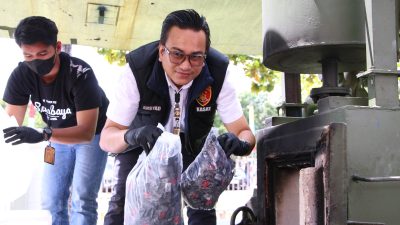 Polresta Barelang Musnahkan Barang Bukti Narkoba, Selamatkan Puluhan Ribu Jiwa