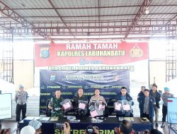 Kapolres Labuhanbatu Pimpin Press Release Pengungkapan Kasus Dugaan Penganiayaan yang Mengakibatkan Korban Meninggal Dunia