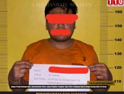 Pria Pengedar narkoba Tak Berkutik saat DiCiduk Satres Narkoba Polres Labuhan batu Selatan