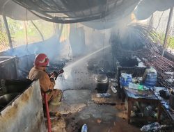 Kebakaran Landa Dapur Warung di Jalan Ganet, Beruntung Tak Ada Korban Jiwa