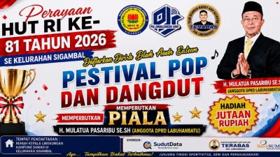 Anggota DPRD Labuhanbatu Mulatua Pasaribu Semarakkan HUT RI Ke-81 Lewat Festival Pop Dan Dangdut