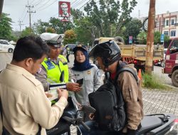 Tekan Angka Kecelakaan, Satlantas Polresta Tanjungpinang Gelar Razia Humanis