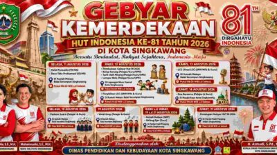 Gebyar HUT RI ke-81 Tahun 2026 Disdikbud Singkawang Gelar Berbagai Lomba