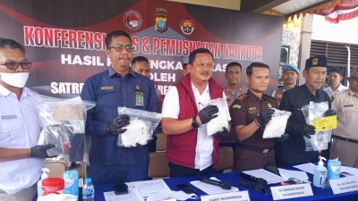 Jaringan Narkoba Malaysia–Indonesia Dibongkar, Polisi Sita 3 Kilogram Sabu di Tanjungpinang